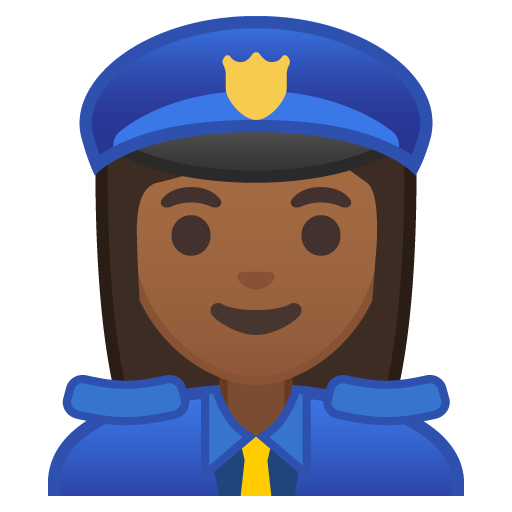 Woman Police Officer: Medium-Dark Skin Tone, the previous design