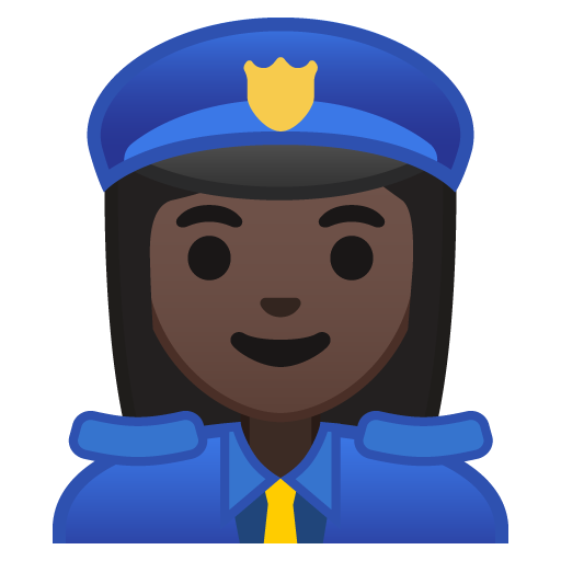 Woman Police Officer: Dark Skin Tone, the previous design