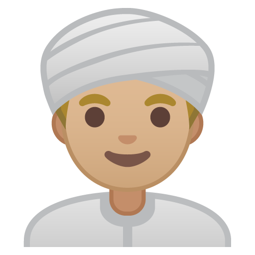 Person Wearing Turban: Medium-Light Skin Tone, the previous design