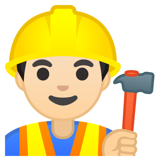 Construction Worker: Light Skin Tone, the previous design