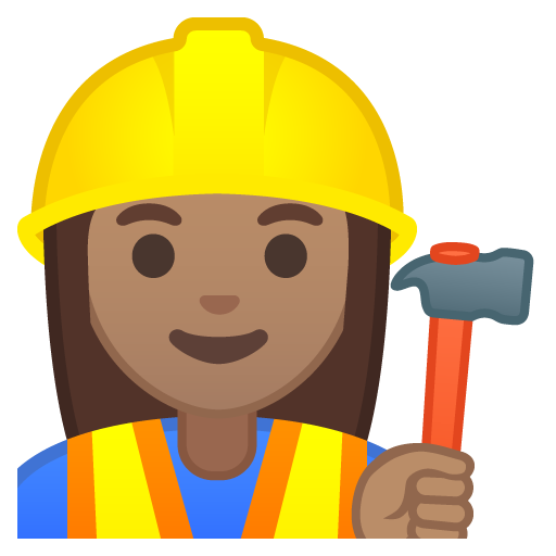 Woman Construction Worker: Medium Skin Tone, the previous design