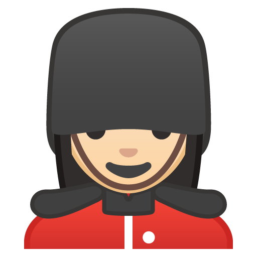 Woman Guard: Light Skin Tone, the design in this release