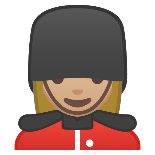 Woman Guard: Medium-Light Skin Tone, the design in this release