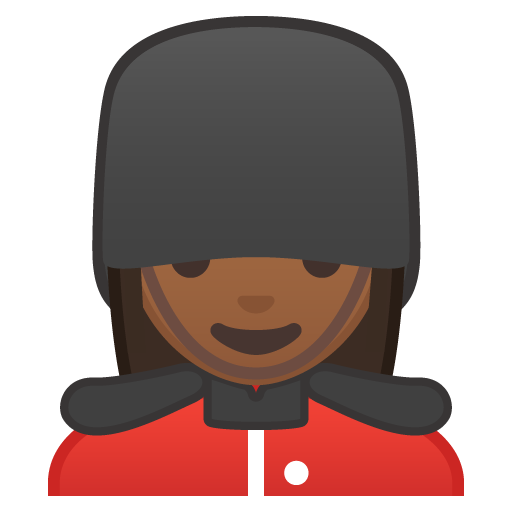 Woman Guard: Medium-Dark Skin Tone, the design in this release