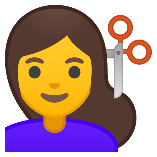 Person Getting Haircut, the previous design