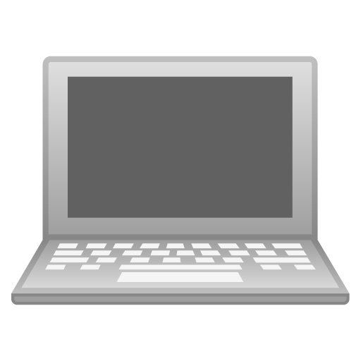 Laptop as drawn by Google in Android 9.0