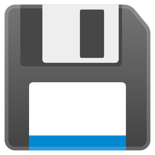 Floppy Disk as drawn by Google in Android 9.0