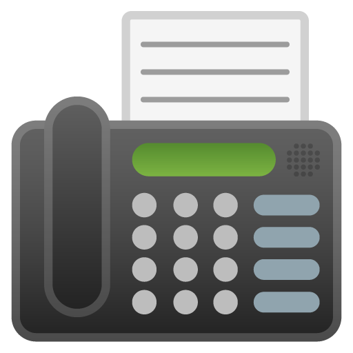 Fax Machine as drawn by Google in Android 9.0