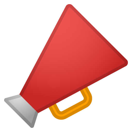 Megaphone as drawn by Google in Android 9.0