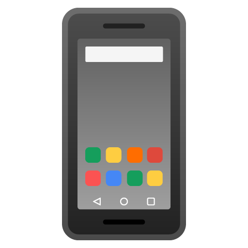 Mobile Phone as drawn by Google in Android 9.0