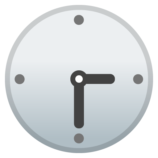 Three-Thirty as drawn by Google in Android 9.0