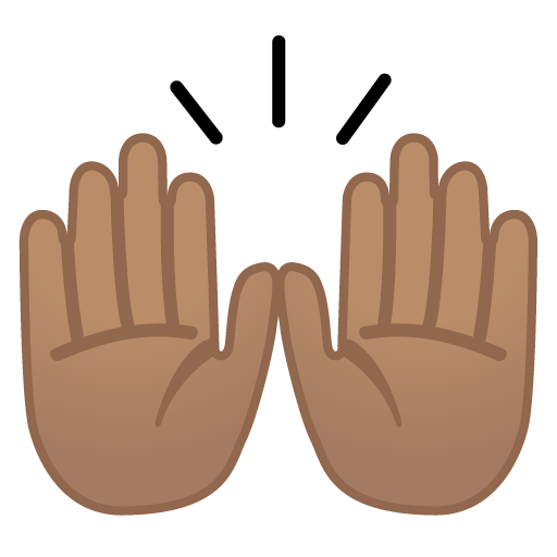 Raising Hands: Medium Skin Tone, the previous design