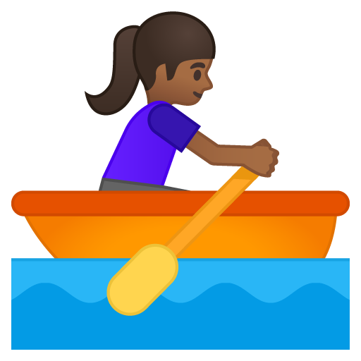 Woman Rowing Boat: Medium-Dark Skin Tone, the previous design