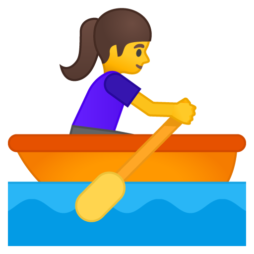 Woman Rowing Boat, the previous design