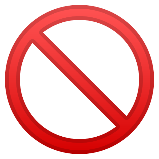 Prohibited as drawn by Google in Android 9.0