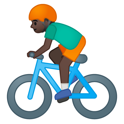 Person Biking: Dark Skin Tone, the previous design