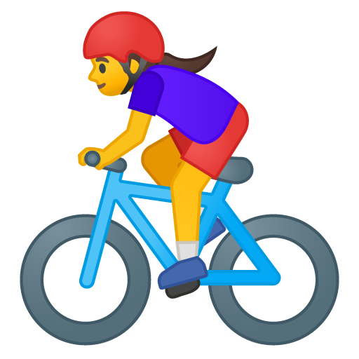 Woman Biking, the previous design