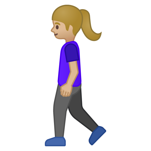 Woman Walking: Medium-Light Skin Tone, the previous design