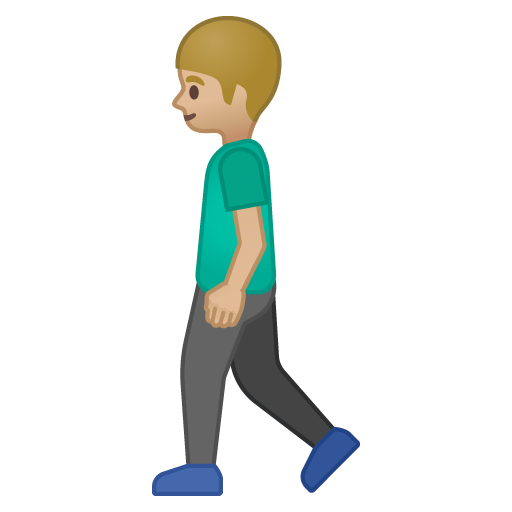 Man Walking: Medium-Light Skin Tone, the previous design