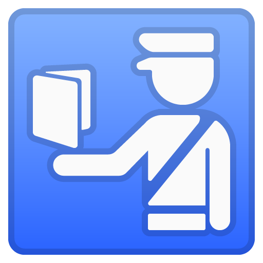 Passport Control as drawn by Google in Android 9.0