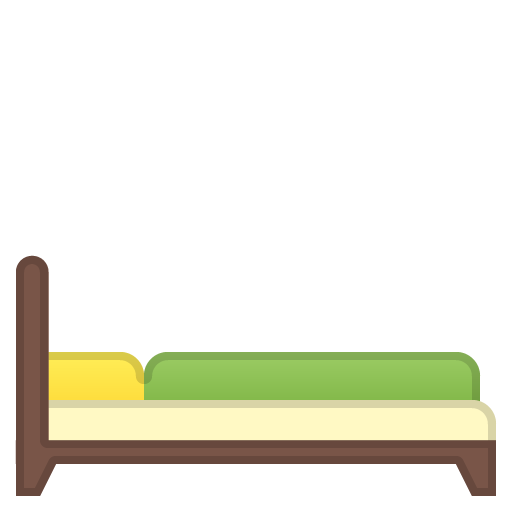 Bed as drawn by Google in Android 9.0
