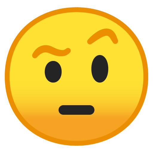 Face with Raised Eyebrow, the design in this release