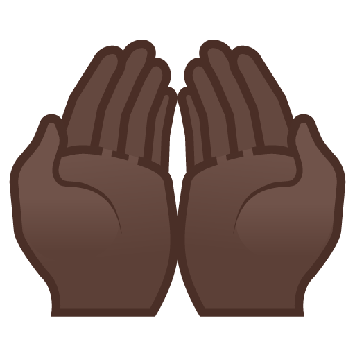 Palms up Together: Dark Skin Tone, the previous design