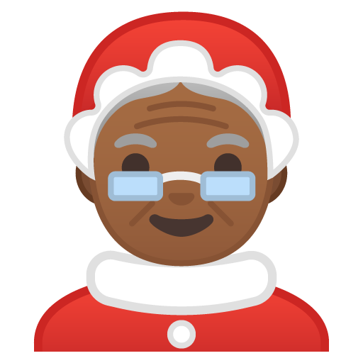 Mrs. Claus: Medium-Dark Skin Tone, the previous design