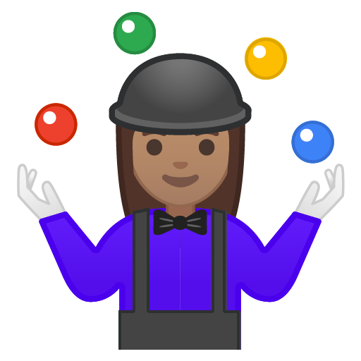 Woman Juggling: Medium Skin Tone, the design in this release