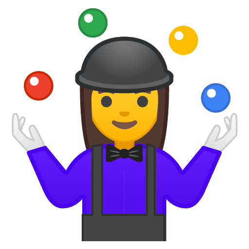 Woman Juggling, the design in this release