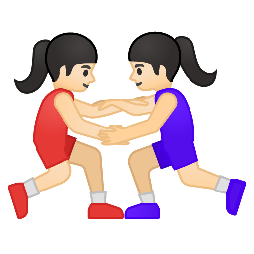 Women Wrestling: Light Skin Tone, the previous design