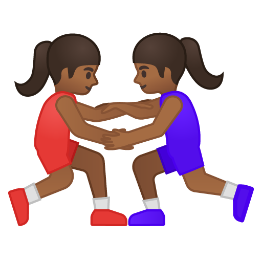 Women Wrestling: Medium-Dark Skin Tone, the previous design