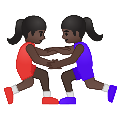 Women Wrestling: Dark Skin Tone, the previous design