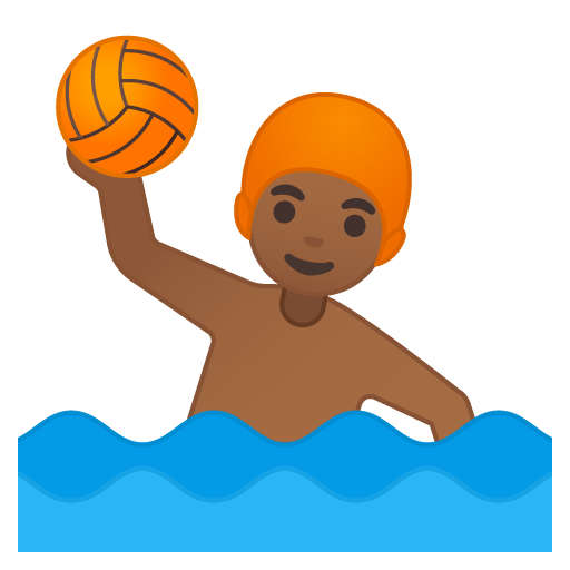 Person Playing Water Polo: Medium-Dark Skin Tone, the previous design