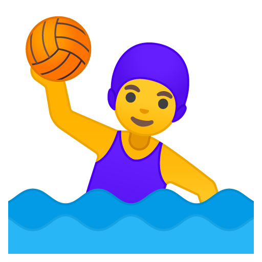 Woman Playing Water Polo, the previous design