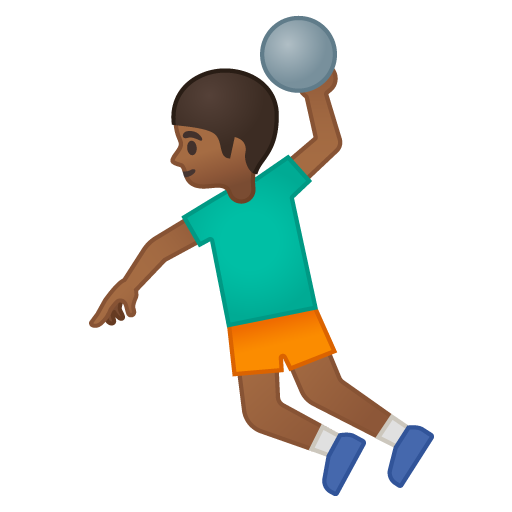 Man Playing Handball: Medium-Dark Skin Tone, the previous design