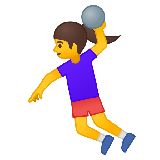 Woman Playing Handball, the previous design