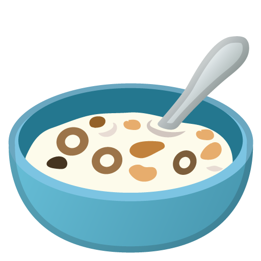 Bowl with Spoon, the previous design