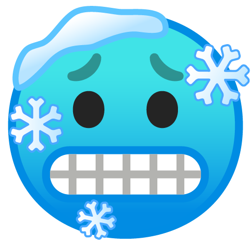 Cold Face as drawn by Google in Android 9.0