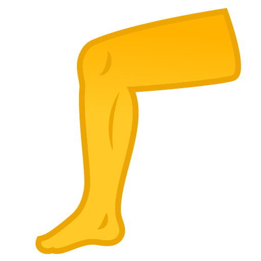 Leg as drawn by Google in Android 9.0