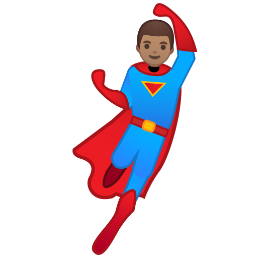 Man Superhero: Medium Skin Tone, the design in this release
