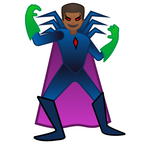 Man Supervillain: Medium-Dark Skin Tone, the design in this release