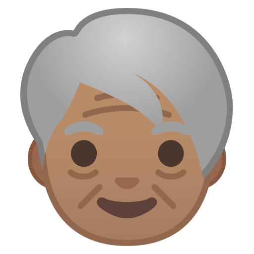 Older Person: Medium Skin Tone, the previous design