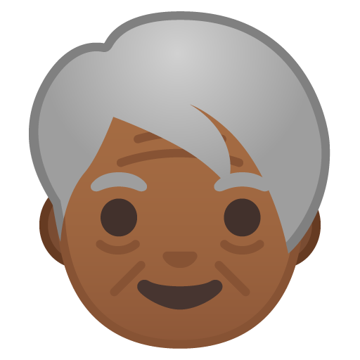 Older Person: Medium-Dark Skin Tone, the previous design