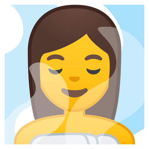 Woman in Steamy Room, the previous design