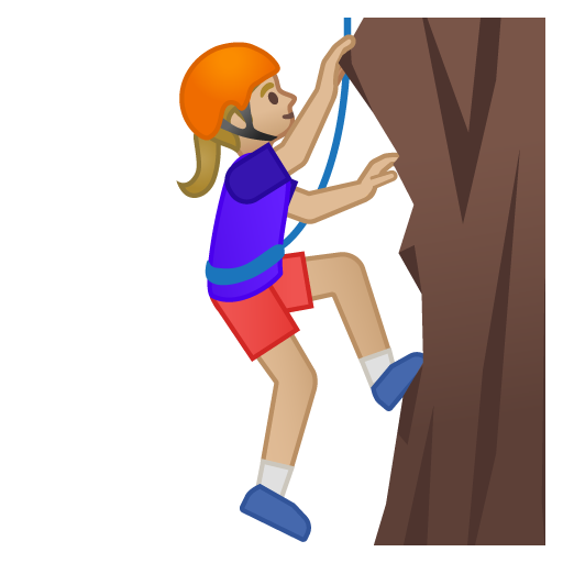 Woman Climbing: Medium-Light Skin Tone, the previous design