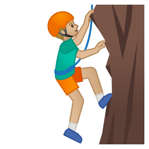 Man Climbing: Medium-Light Skin Tone, the previous design