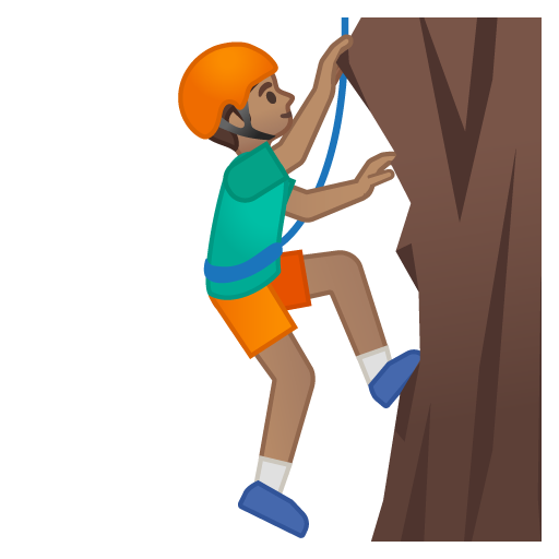 Man Climbing: Medium Skin Tone, the previous design