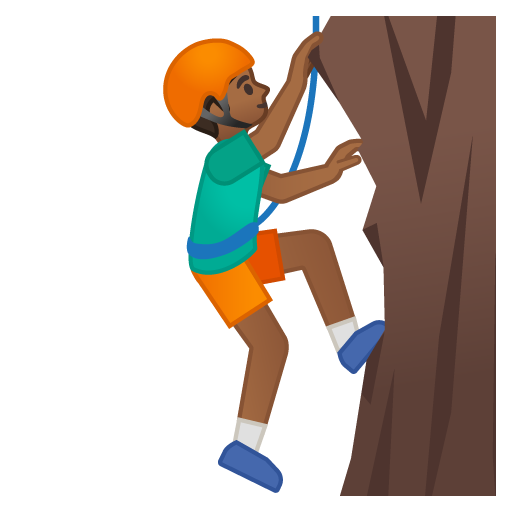 Man Climbing: Medium-Dark Skin Tone, the previous design