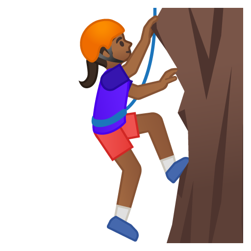 Person Climbing: Medium-Dark Skin Tone, the previous design